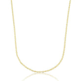 Colar Corrente Longa Mini Elo Gucci Banhado a Ouro 18K