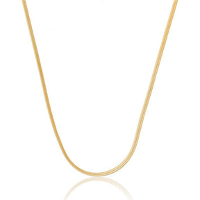 Colar Fita Diamantada Fininha Banhado A Ouro 18K Ou Ródio Branco