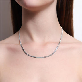 Colar Gargantilha Fita 3 MM Brilho Banhado A Ouro 18k Ou Ródio Branco